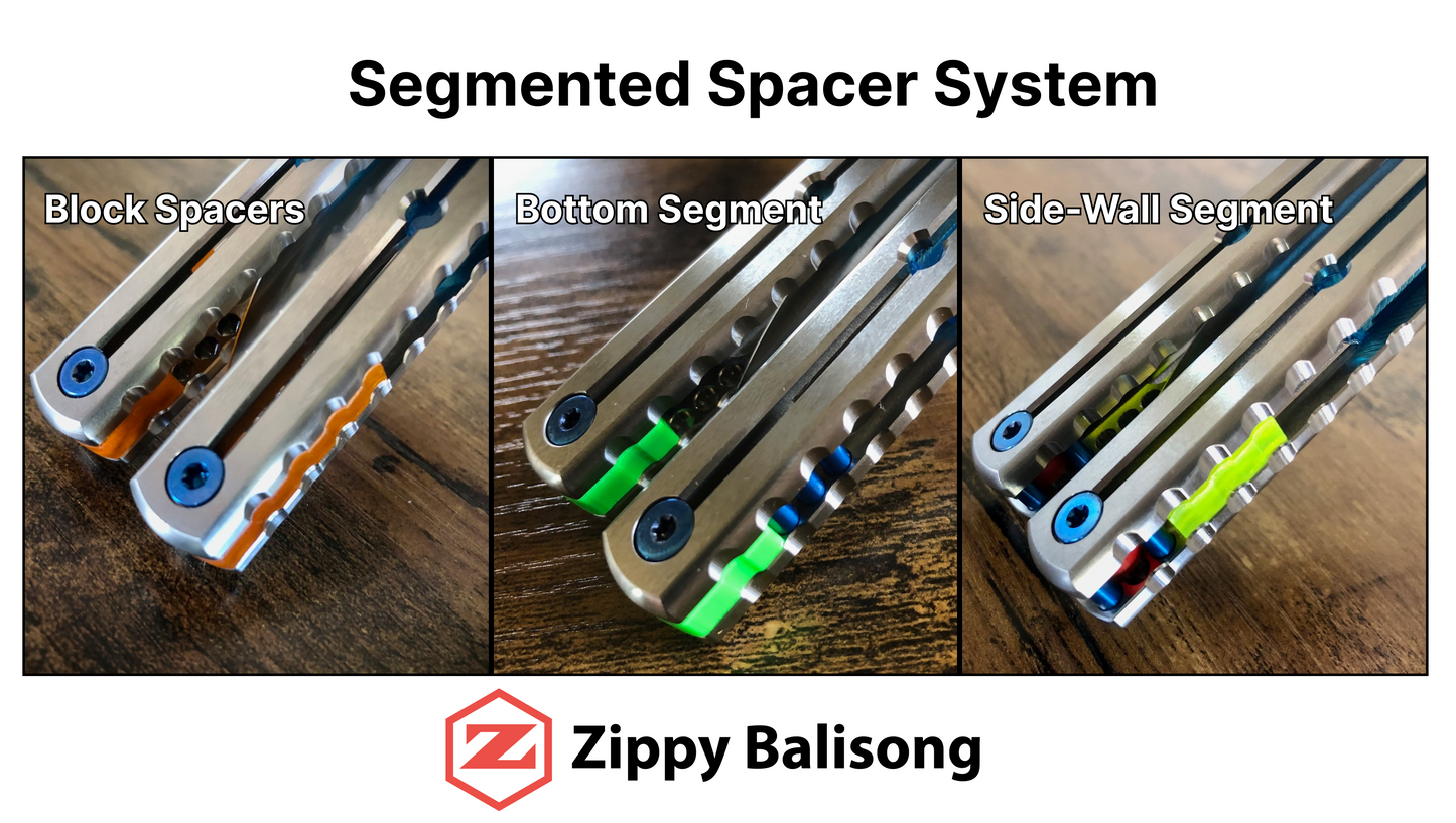 Spacers & Inlays for Squid Industries Titanium Krake Raken
