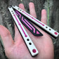 Modify the balance and add a pop of color to your Squid industries balisong trainer with these polyurethane blade inserts and handle inlays. The objective of this mod is to add blade weight for a slightly more neutral balance, with optional cosmetic handle inlays to add a pop of color.
