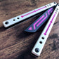 Modify the balance and add a pop of color to your Squid industries balisong trainer with these polyurethane blade inserts and handle inlays. The objective of this mod is to add blade weight for a slightly more neutral balance, with optional cosmetic handle inlays to add a pop of color.