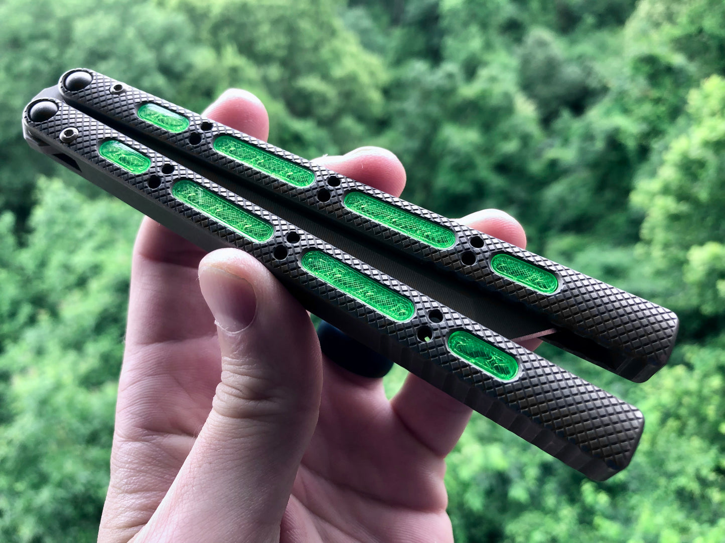 Modify the grip of your NRB Concepts SLight balisong with Zippy handle inlays.