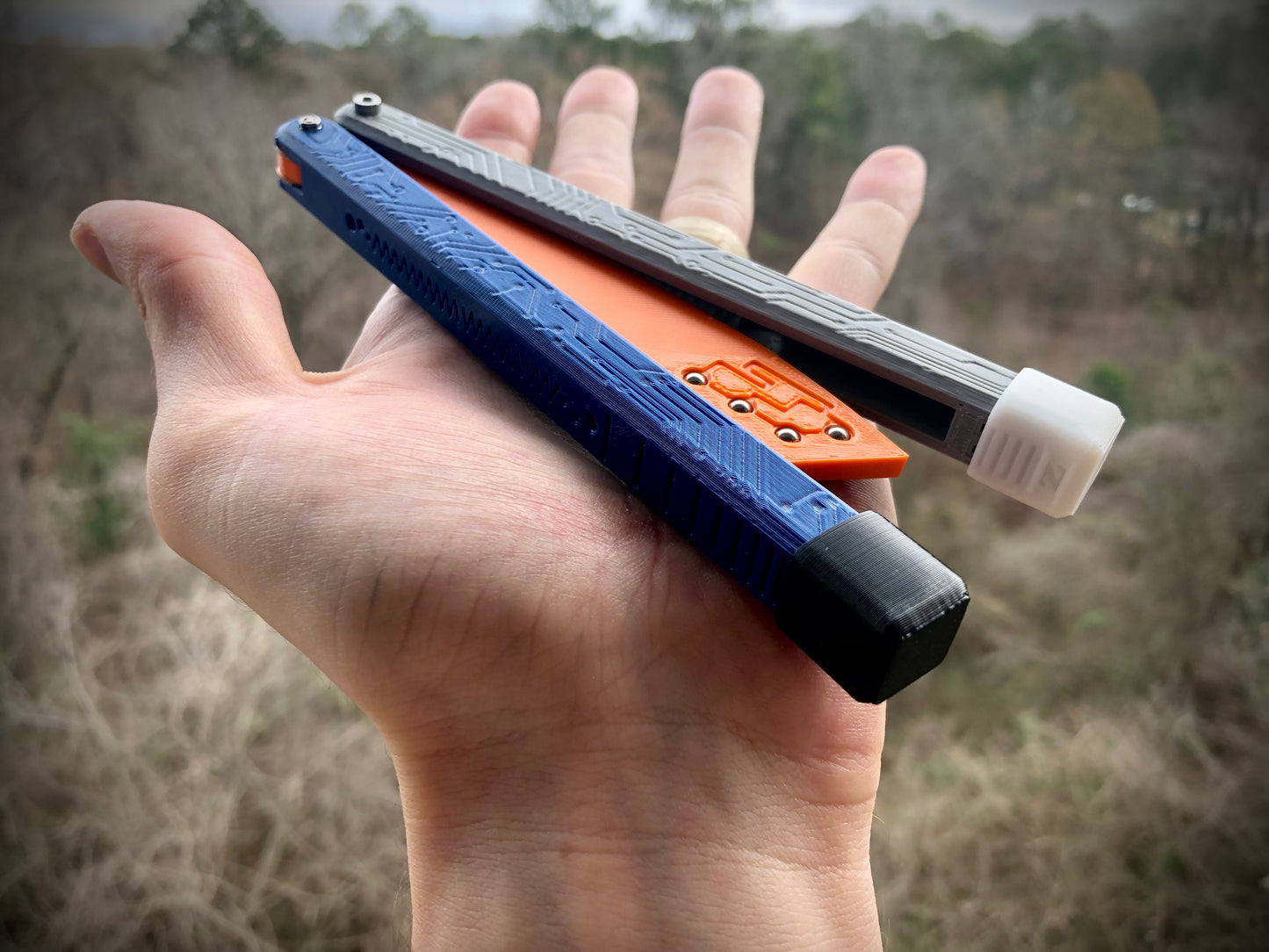 Protect your favorite balisong handles from concrete drops with the original Zippy handle caps. Weight caps to adjust the balance, slim caps for low-profile handle protection and grip for ladders, and LED caps for a light-up balisong experience. Mark your bite handle with the best bite markers on the market.