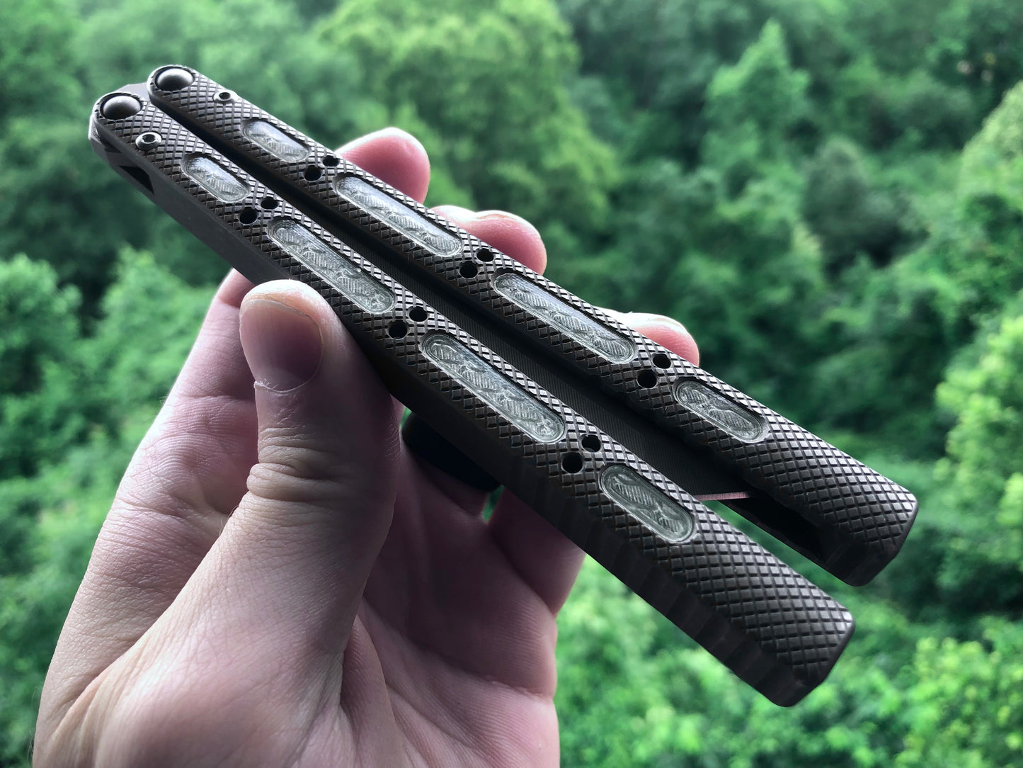 Modify the grip of your NRB Concepts SLight balisong with Zippy handle inlays.