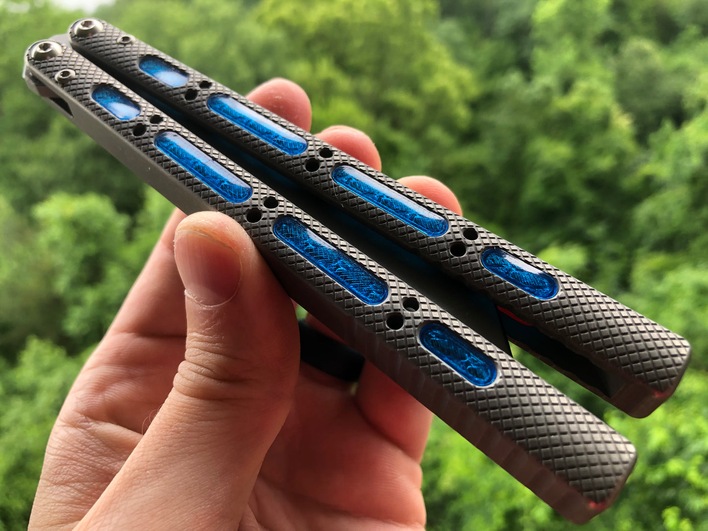 Modify the grip of your NRB Concepts SLight balisong with Zippy handle inlays.