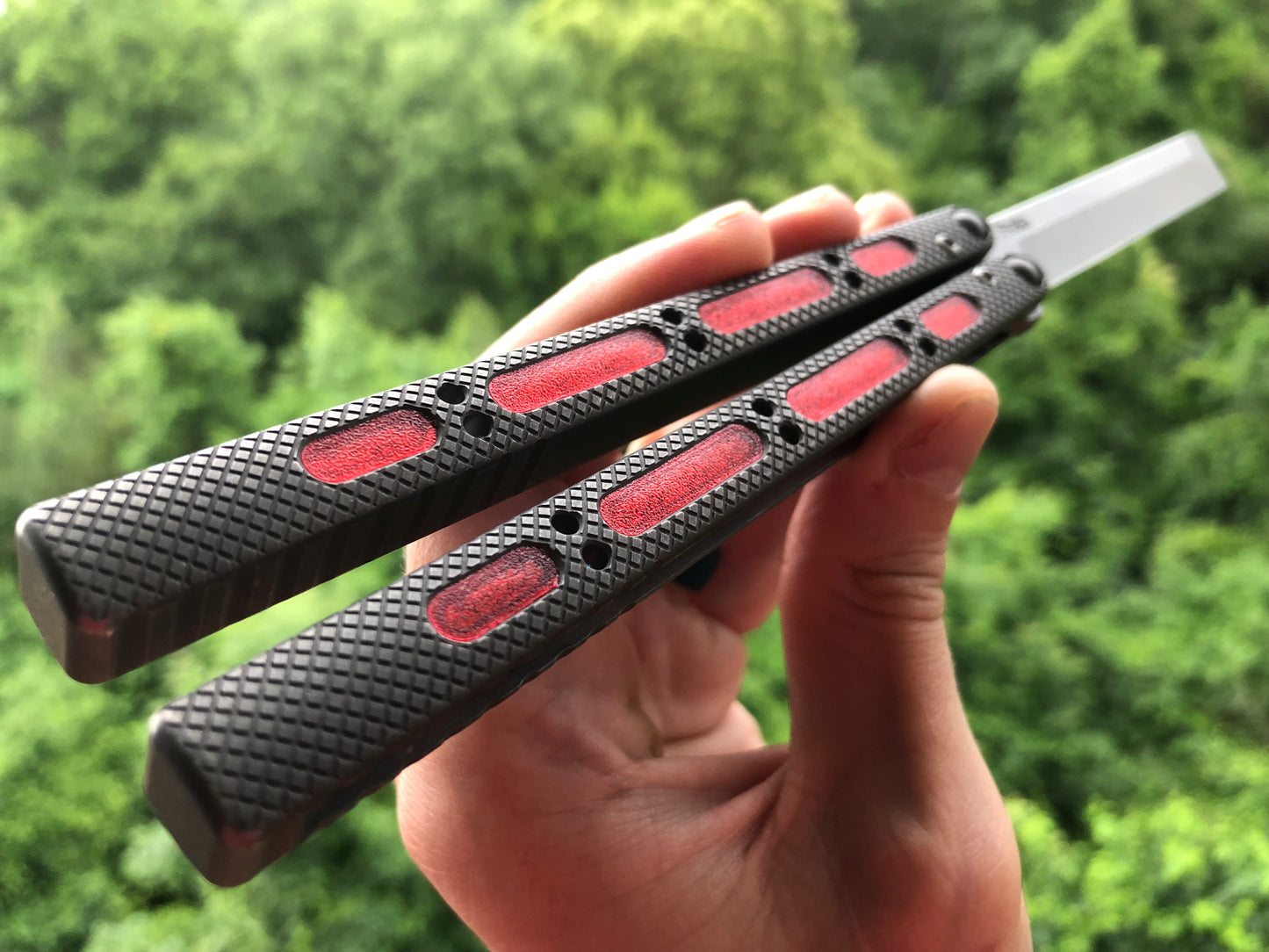Modify the grip of your NRB Concepts SLight balisong with Zippy handle inlays.