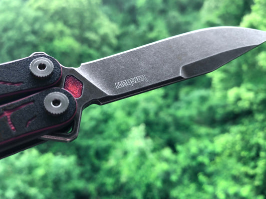 Improve the balance of your Kershaw Lucha balisong for flipping with Zippy mods: extension spacers with Jimping for the Kershaw Lucha and Flytanium Lucha, and the ZippyLucha handle mod with the high-performance Zippy bearing system.