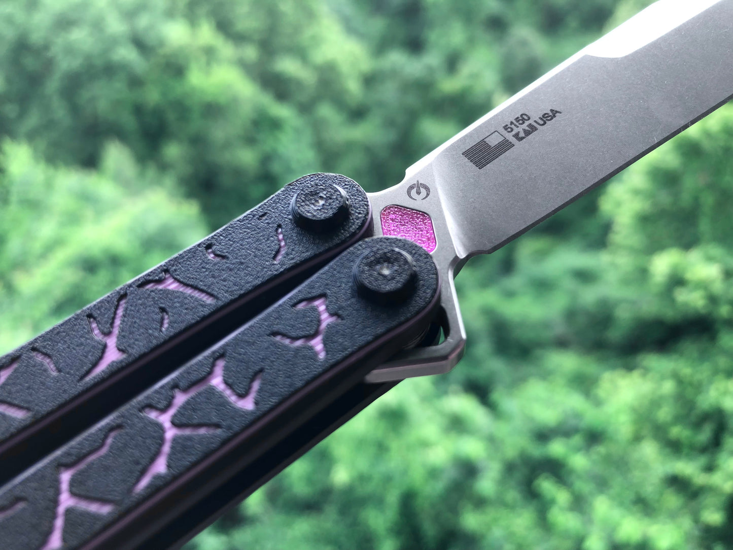 Improve the balance of your Kershaw Lucha balisong for flipping with Zippy mods: extension spacers with Jimping for the Kershaw Lucha and Flytanium Lucha, and the ZippyLucha handle mod with the high-performance Zippy bearing system.