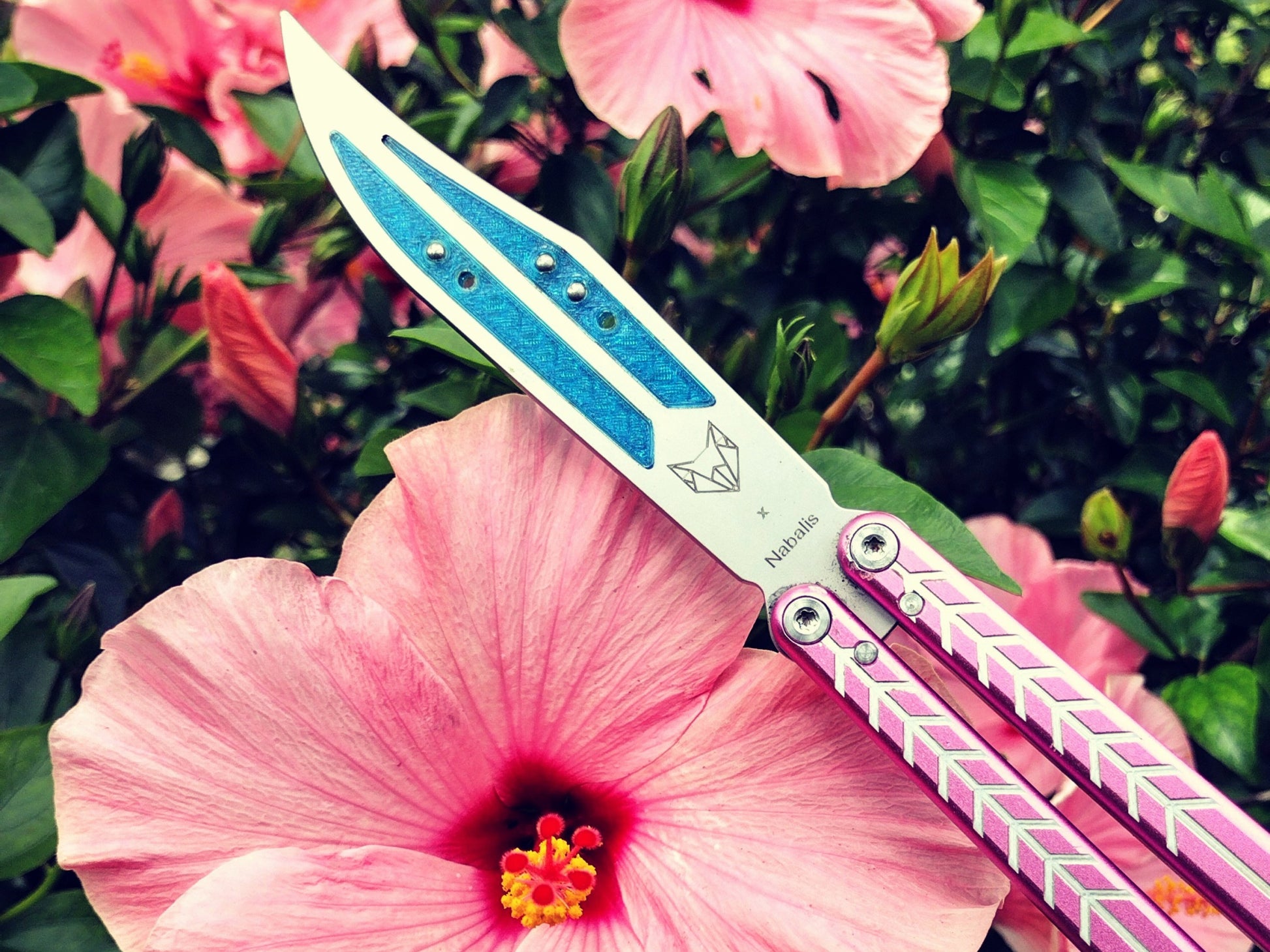 Adjust the balance of your Nabalis Vulp balisong trainer (designed by Will Hirsch) with this custom-made Zippy blade insert.