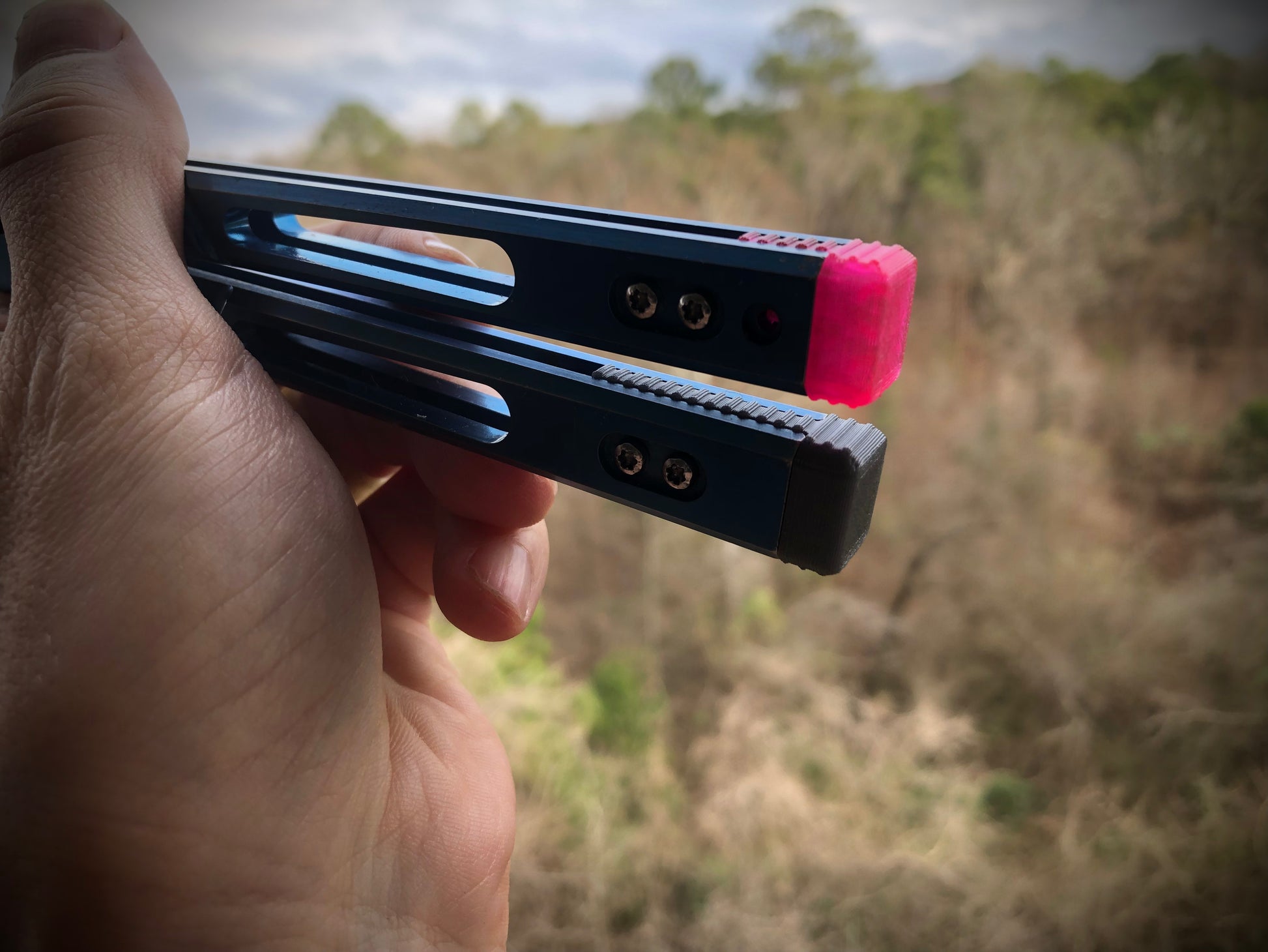 Improve the balance of your Blade Runner Systems Replicant, BRS Alpha Beast, and BRS Barebones with Zippy Spacers. Adjustable balance, positive jimping, and handle extensions to protect your favorite balisongs from concrete drops.