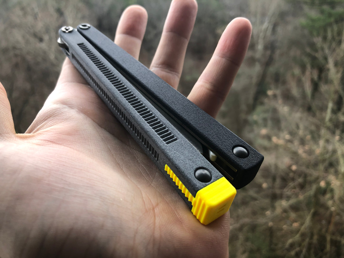 Handle inlays to modify the grip of the Jimpy Sentinel balisong, and re-handles for the Jimpy Designs Tux CM balisong trainer with the renowned Zippy Shutter Tux mod.