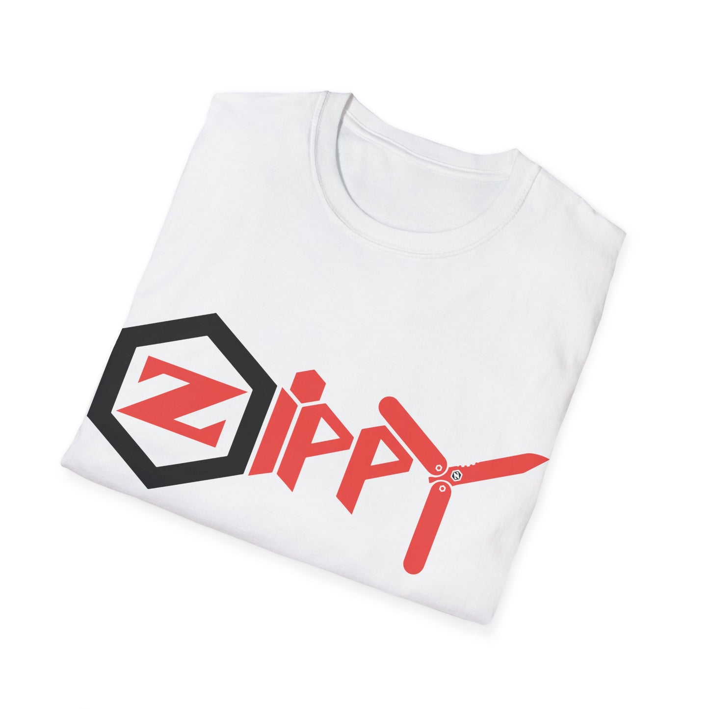 Men's Zippy T-Shirt [Black Hexagon]