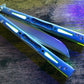 Modify the balance and ergo of your EPS Wraith Balisong with Zippy spacers, made in-house from a rubbery, shatter-proof polyurethane. They add positive "saw-tooth" jimping to the Wraith and include a tungsten weight system for adjustable balance. The spacers are available as either full-length flush spacers, or handle extensions which add length and protect the handles from drops.