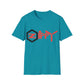 Men's Zippy T-Shirt [Black Hexagon]