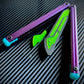 These Zippy spacers and blade inserts designed for the Nabalis Impulse butterfly knife trainer are made from a shatter-proof polyurethane. The spacers extend and protect the handles, feature positive jimping, and enable adjustable balance with up to 3x removable tungsten weights per spacer. The blade inserts increase momentum and enable you to adjust the balance with the optional tungsten-weighted tip insert.
