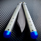 These Zippy spacers for the Benchmade Necron balisong are shatter-proof extensions that will protect your handles with no risk of cracking on hard-drops. They are available in 3x different lengths with removable tungsten weights for a more granular balance and length customization. They also offer positive jimping for extra grip, and install easily in just a few minutes (watch the assembly video above!). These spacers are a no-nonsense upgrade for the Necron.