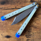These Zippy spacers for the Benchmade Necron balisong are shatter-proof extensions that will protect your handles with no risk of cracking on hard-drops. They are available in 3x different lengths with removable tungsten weights for a more granular balance and length customization. They also offer positive jimping for extra grip, and install easily in just a few minutes (watch the assembly video above!). These spacers are a no-nonsense upgrade for the Necron.