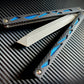 These cosmetic Zippy handle inlays are designed for the Maranza Zika butterfly knife and add a pop of color without changing the balance. The Maranza Zika balisong is a collaboration between AcidWRX and Ceroni Knives, and now it has aftermarket support from Zippy.