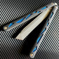 These cosmetic Zippy handle inlays are designed for the Maranza Zika butterfly knife and add a pop of color without changing the balance. The Maranza Zika balisong is a collaboration between AcidWRX and Ceroni Knives, and now it has aftermarket support from Zippy.
