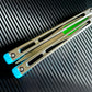 Designed and manufactured by Zippy, these are the stock spacers included with each Remshi Shino butterfly knife trainer. This listing allows you to customize your Remshi Shino with different spacer lengths and colors. These spacers are made in-house from a rubbery, shatter-proof polyurethane. They add grip and enable you to adjust the balance of your Shino. Choose from the stock OEM 5.75" Extension Spacers, or make your Shino shorter with either 5.69" Extensions or Flush Spacers.