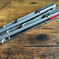 These Zippy speed channel inserts are custom-designed for the Andrew Myers Knife Works (AMKW) Aeon butterfly knife They add positive jimping to the Aeon for extra grip, deepen the sound, and dampen the ring.