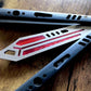 Eliminate the ring of your BRS Replicant trainer balisong with this custom-made Zippy blade insert. The insert is ultralight, weighing in at as low as 0.017 oz, so it won't affect the balance for flipping.
