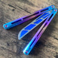 Adjust the balance and add a pop of color to your Squid Industries Tsunami trainer balisong with this custom-made Zippy balance insert. The insert adds 0.067 oz to the blade, which enable the Tsunami trainer to have a more neutral (less handle biased) balance profile.