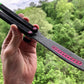 The most durable and premium plastic balisong trainer available: The Zippy Cycloid is the best plastic balisong for beginners and experienced flippers alike, featuring the renowned Zippy bearing system, chanwich design, and adjustable balance.