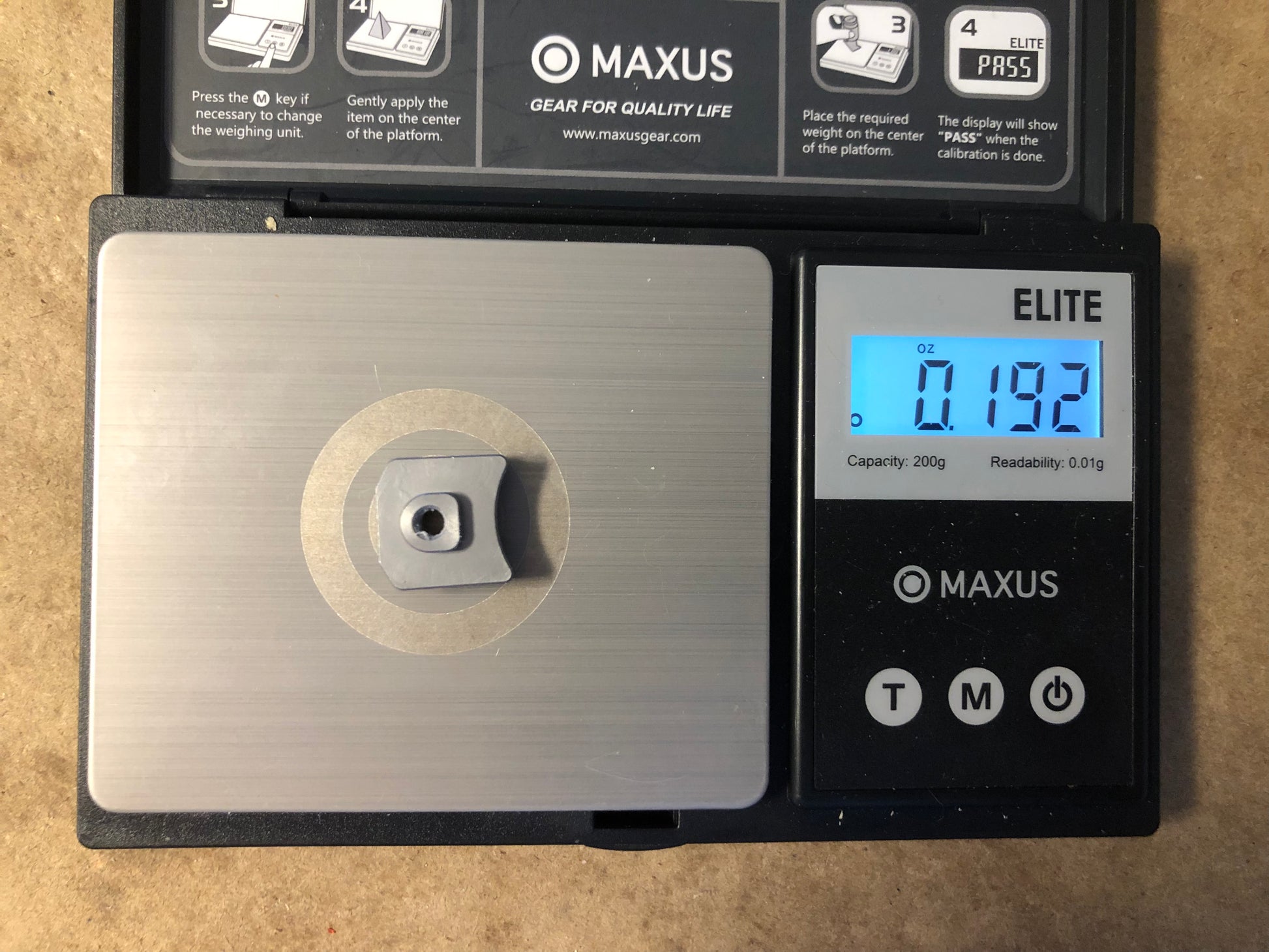MAXUS Precision Pocket Scale 200g x 0.01g, Elite Digital Gram