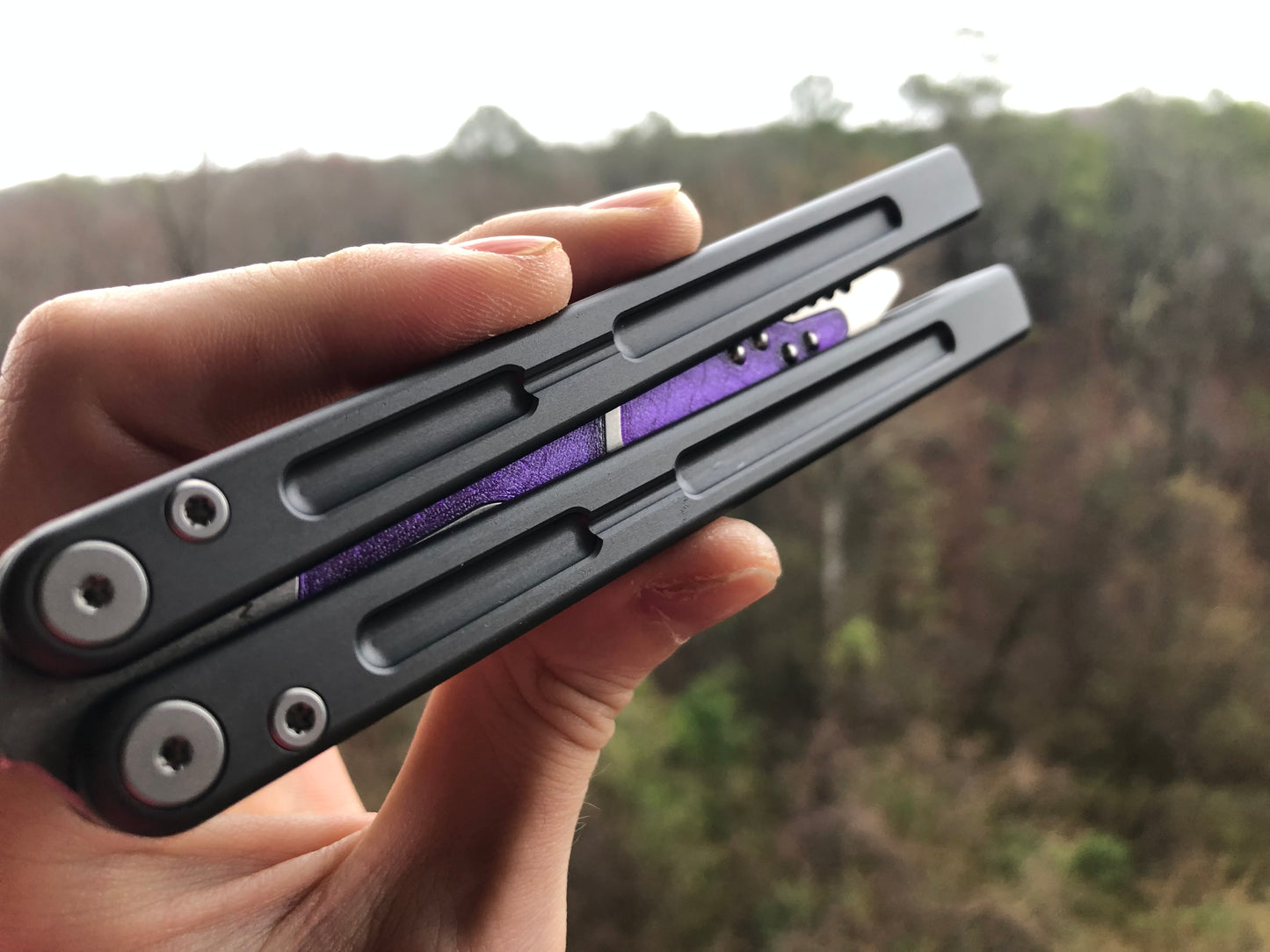 Improve the balance of your Maxace Serpent Striker v3 and Maxace Phantom balisong trainer with tungsten-weighted trainer blade inserts and extension spacers with jimping.